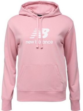 New Balance ESSENTIALS STACKED LOGO FRENCH TERRY HOODIE W Dámska mikina, ružová, veľkosť