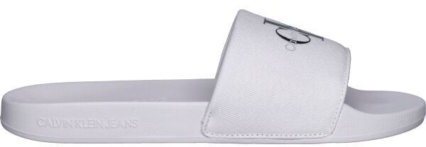 Calvin Klein SLIDE MONOGRAM CV Pánske šľapky, biela, veľkosť