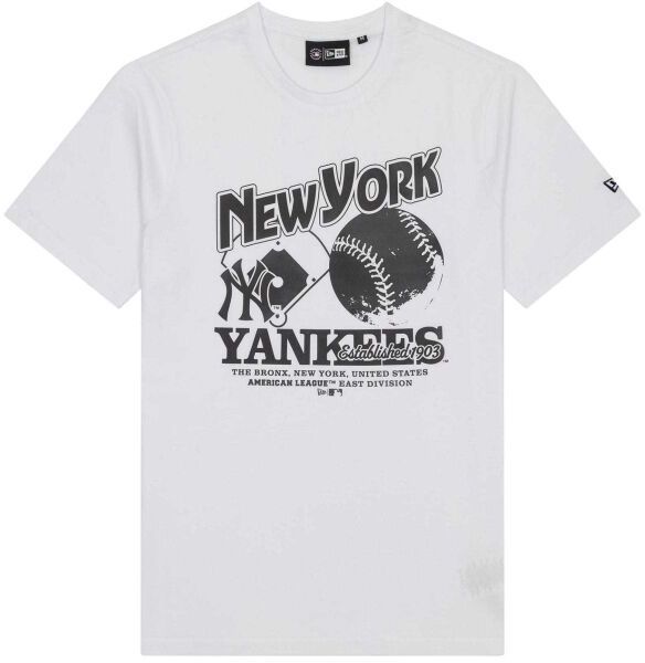 New Era NEW YORK YANKEES MLB Pánske tričko, biela, veľkosť