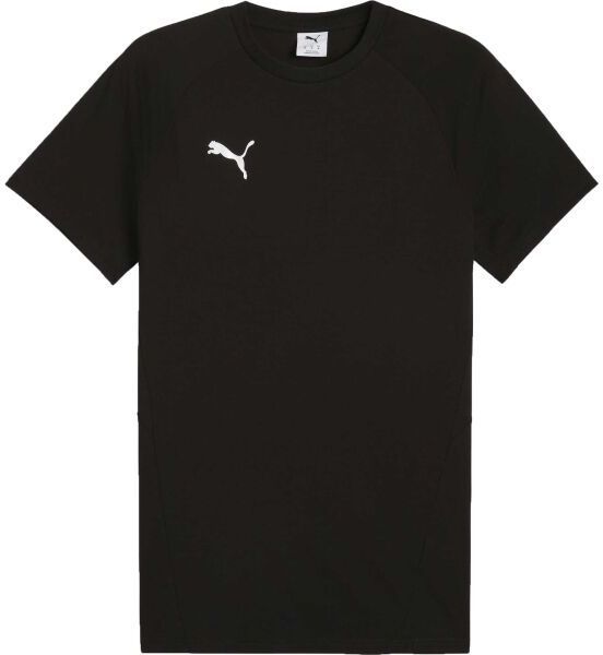 Puma TEAMEVOSTRIPE TEE Pánske tričko, čierna, veľkosť