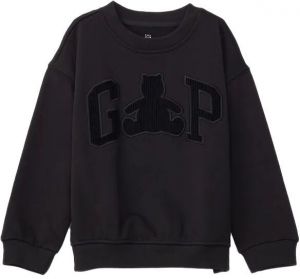 GAP BRANNAN BEAR Detská mikina, čierna, veľkosť 4Y