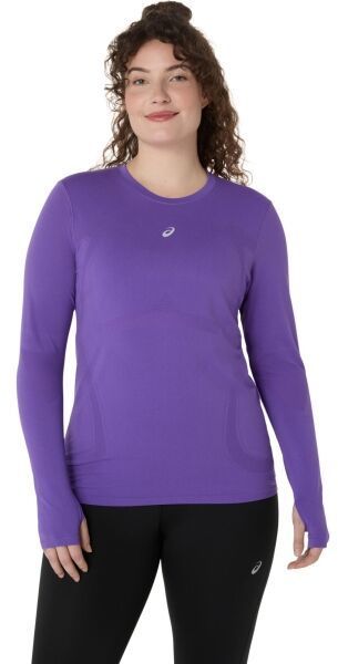 ASICS ROAD SEAMLESS LS TOP Dámske tričko s dlhým rukávom, fialová, veľkosť