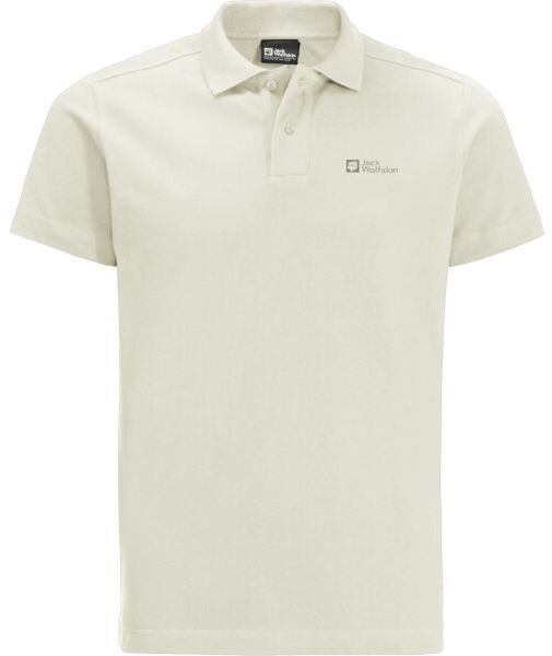 Jack Wolfskin ESSENTIAL POLO M Pánske tričko, biela, veľkosť