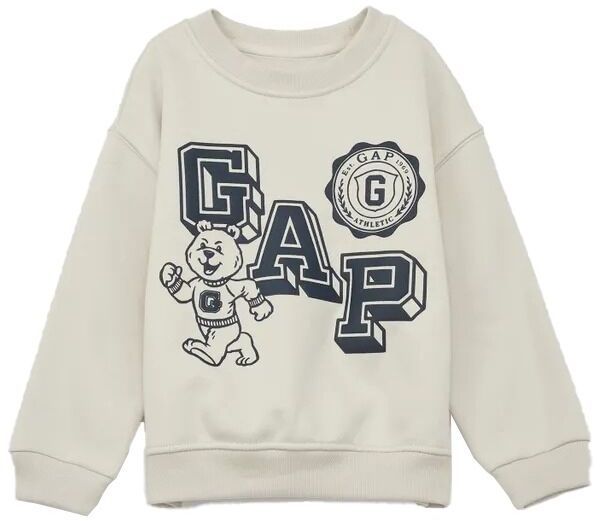 GAP LOGO ACT CREW Detská mikina, biela, veľkosť 4Y