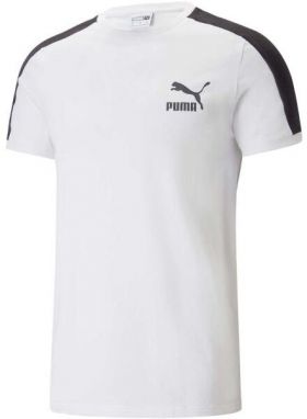 Puma T7 ICONIC TEE Pánske tričko, biela, veľkosť