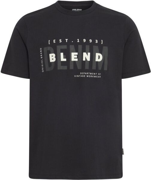 BLEND BHKIMAN Pánske tričko, čierna, veľkosť 4XL