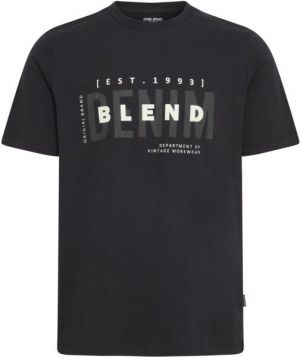 BLEND BHKIMAN Pánske tričko, čierna, veľkosť 4XL