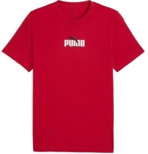 Puma GRAPHIC WORDING TEE Pánske tričko, červená, veľkosť