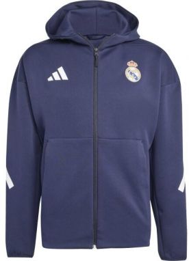 adidas REAL MADRID FC ANTHEM JACKET Pánska bunda, tmavo modrá, veľkosť