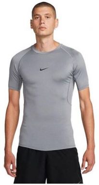 Nike M NP DF TIGHT TOP SS Pánske tréningové tričko, sivá, veľkosť