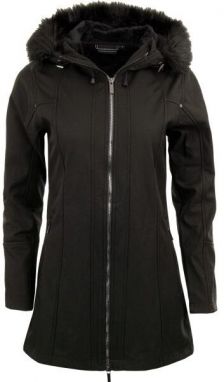 ALPINE PRO CRADA Dámsky softshellový kabát, čierna, veľkosť