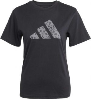 adidas ANIMAL TEE W Dámske tričko, čierna, veľkosť