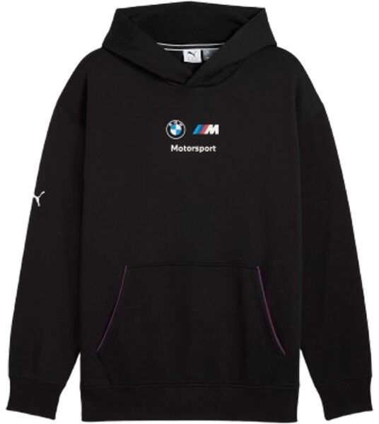 Puma BMW M MOTORSPORT ESSENTIALS+ HOODIE FLEECE Pánska mikina, čierna, veľkosť