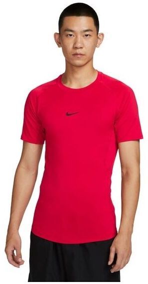 Nike M NP DF TIGHT TOP SS Pánske tréningové tričko, červená, veľkosť