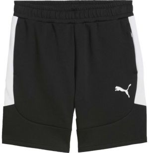 Puma TEAMEVOSTRIPE SHORTS Pánske šortky, čierna, veľkosť