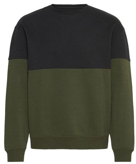 BLEND BHJUTAR Pánska mikina, khaki, veľkosť