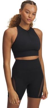 Under Armour MERIDIAN ZIP TANK Dámske tréningové tielko, čierna, veľkosť M