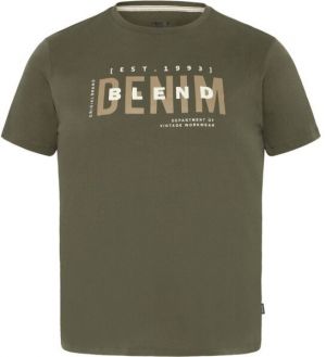 BLEND BHKIMAN Pánske tričko, khaki, veľkosť XXL