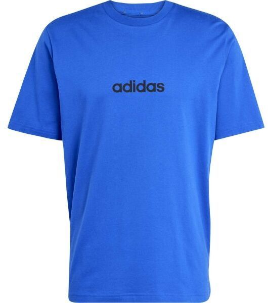 adidas ESSENTIALS LINEAR SINGLE JERSEY Pánske tričko, modrá, veľkosť