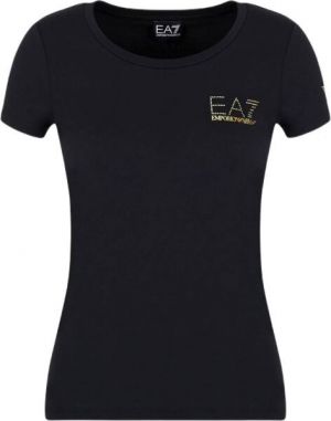 EA7 T-SHIRT Dámske tričko, čierna, veľkosť