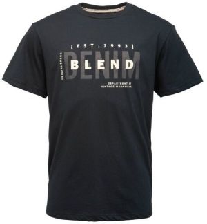 BLEND BHKIMAN Pánske tričko, čierna, veľkosť XXXL