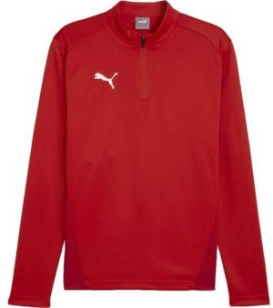 Puma TEAMGOAL TRAINING 1/4 ZIP TOP Pánske tričko, červená, veľkosť