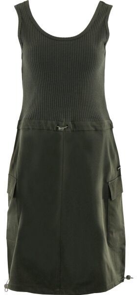 ALPINE PRO IJUHA Dámske šaty, khaki, veľkosť