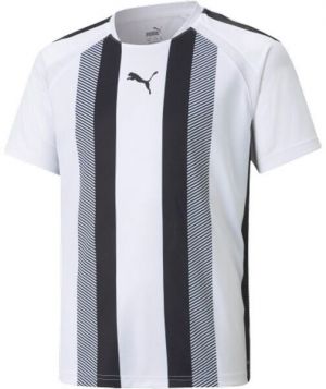 Puma TEAMLIGA STRIPED JERSEY JR Detský futbalový dres, biela, veľkosť