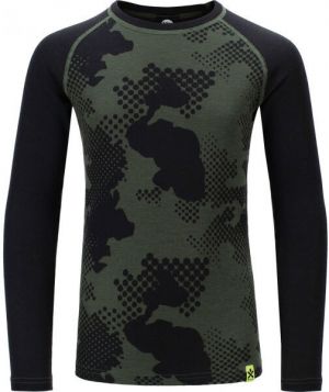 Bula JR FREERIDE MERINO WOOL Detské vlnené tričko, čierna, veľkosť 10Y