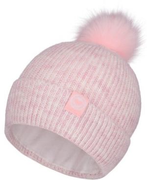 Lewro KLEASA Dievčenská pletená čiapka, ružová, veľkosť 8-11Y