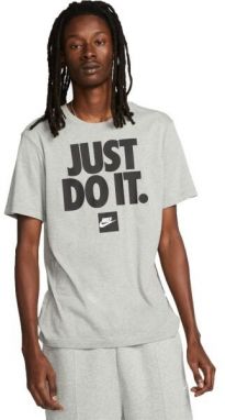 Nike NSW TEE FRAN JDI VERBIAGE Pánske tričko, sivá, veľkosť