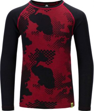 Bula JR FREERIDE MERINO WOOL Detské vlnené tričko, čierna, veľkosť 8Y