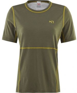 KARI TRAA LAM LOOSE TEE Dámske tričko, khaki, veľkosť