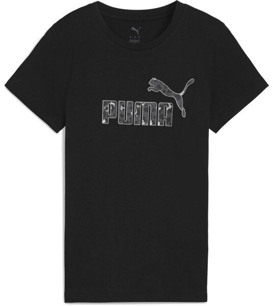 Puma ESSENTIALS + ANIMAL GRAPHIC TEE Dámske tričko, čierna, veľkosť