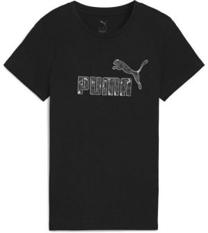 Puma ESSENTIALS + ANIMAL GRAPHIC TEE Dámske tričko, čierna, veľkosť