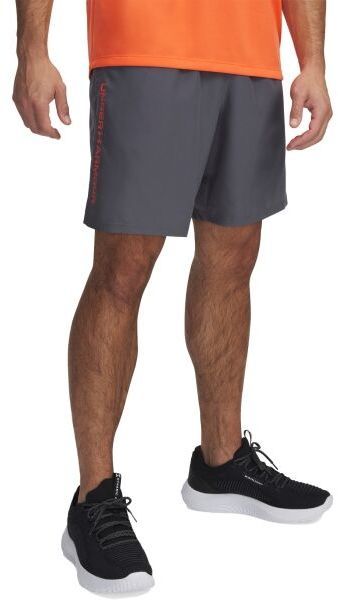 Under Armour WOVEN WORDMARK Pánske krátke nohavice, tmavo sivá, veľkosť M
