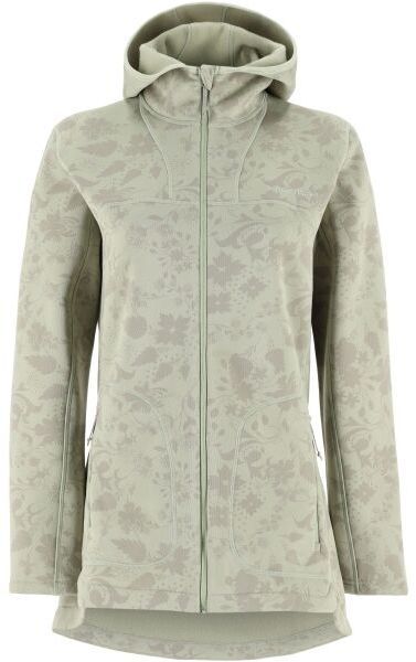 KARI TRAA SANNE OUTDOOR FLEECE Dámska predĺžená mikina, svetlo zelená, veľkosť