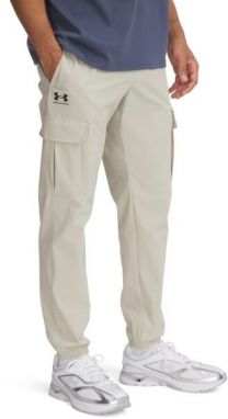 Under Armour VIBE WOVEN CARGO Pánske nohavice, béžová, veľkosť S
