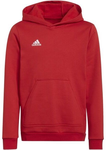 adidas ENT22 HOODY Y juniorská futbalová mikina, červená, veľkosť