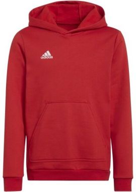 adidas ENT22 HOODY Y juniorská futbalová mikina, červená, veľkosť