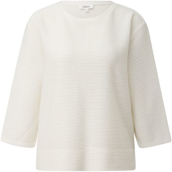 s.Oliver SWEATSHIRT NOOS Dámska mikina, biela, veľkosť