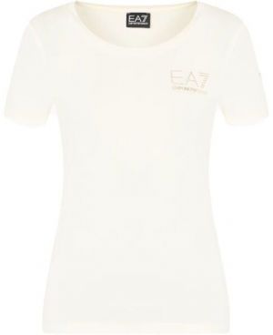 EA7 T-SHIRT Dámske tričko, biela, veľkosť