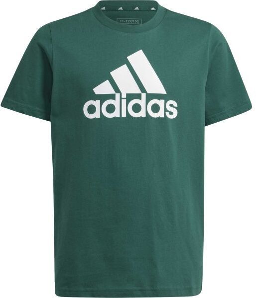 adidas ESSENTIALS BIG LOGO T-SHIRT Juniorské tričko, tmavo zelená, veľkosť