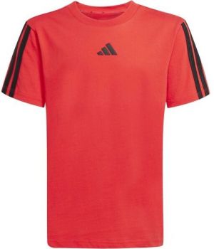 adidas JERSEY ESSENTIALS LOGO KIDS Detské volnočasové tričko, červená, veľkosť