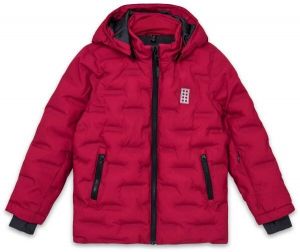 LEGO® kidswear LWJIPE 706 Detská lyžiarska bunda, červená, veľkosť