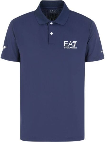 EA7 MULTI-SPORT VENTUS7 Pánske polo tričko, tmavo modrá, veľkosť