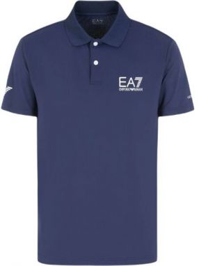 EA7 MULTI-SPORT VENTUS7 Pánske polo tričko, tmavo modrá, veľkosť
