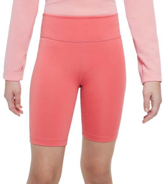 Nike NK DF ONE BIKE SHORT Dievčenské šortky, lososová, veľkosť