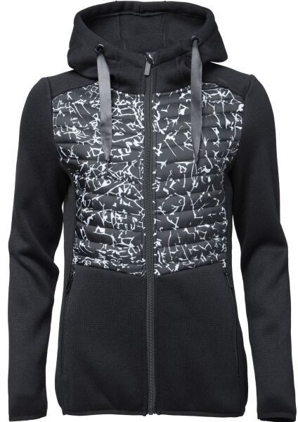 Willard GRONA Dámska kombinovaná mikina, čierna, veľkosť XXL