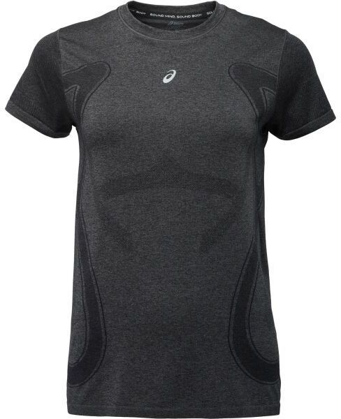 ASICS ROAD SEAMLESS SS TOP Dámske športové tričko, čierna, veľkosť